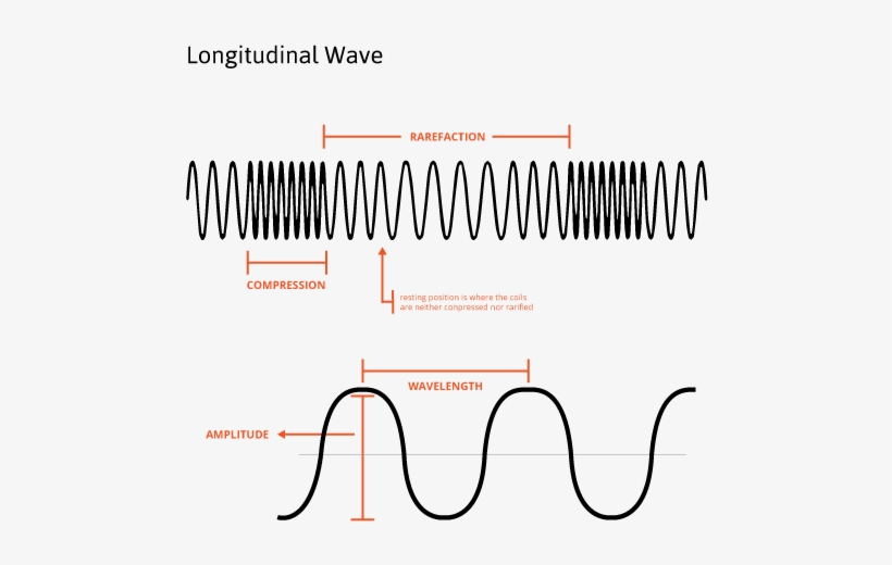 Draw A Diagram On The Board Of A Longitudinal Wave - Longitudinal Wave, transparent png #125987