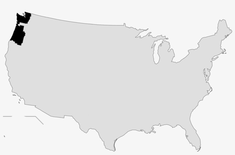 Cascadia Map Us - Political Geography Of Campaign Finance, transparent png #126006