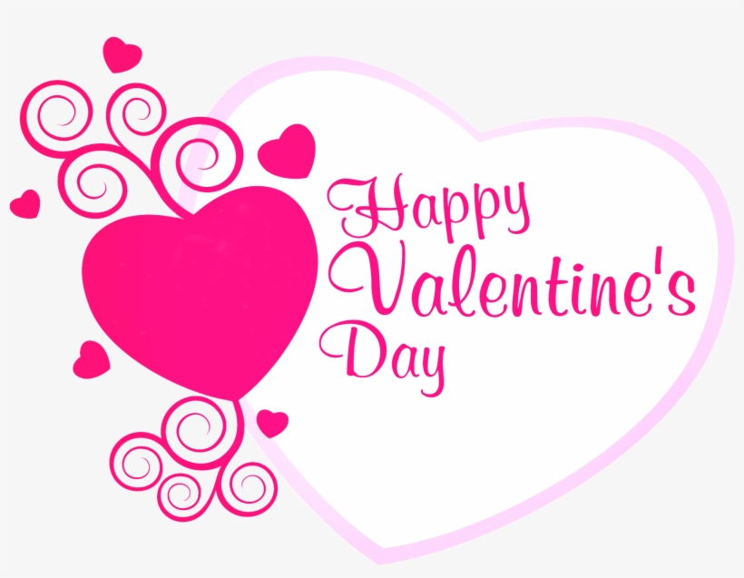 Happy Valentines Pink Heart Decor Png Picture - Valentines Day Clip Art, transparent png #126069