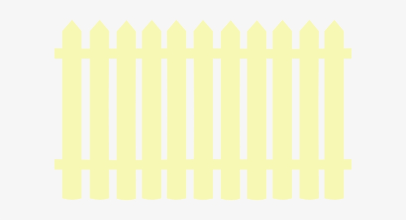 Yellow Clipart Fence - Wooden Fence Clip Art, transparent png #126230