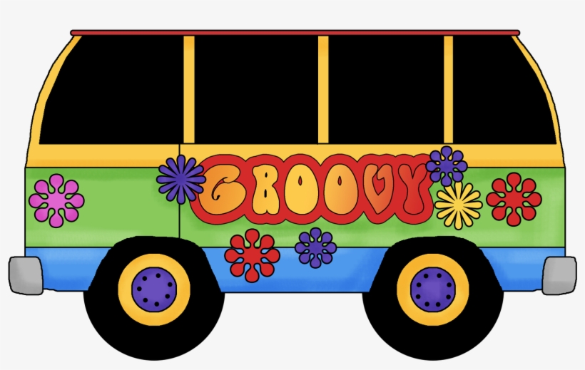 Groovy Bus Clipart Image - Eu Amo Anos 70, transparent png #126277