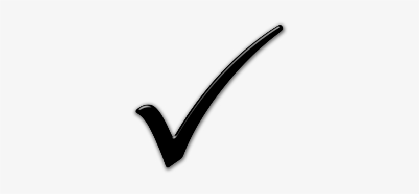 Black Check Mark Png - Small Black Tick, transparent png #126388