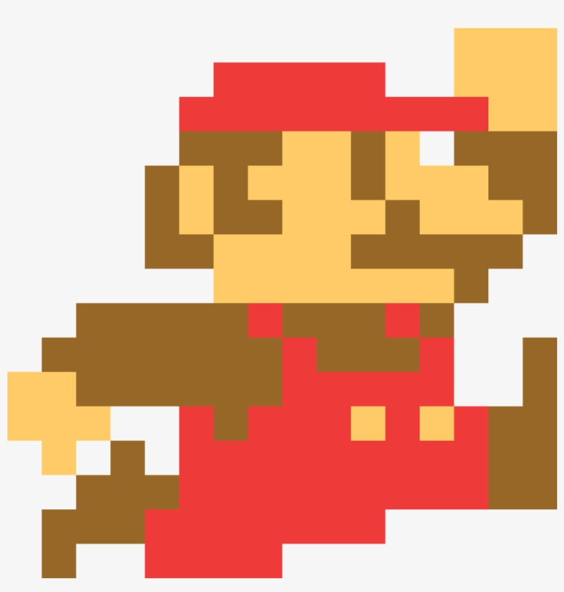 Mario - 8 Bit Mario, transparent png #126606