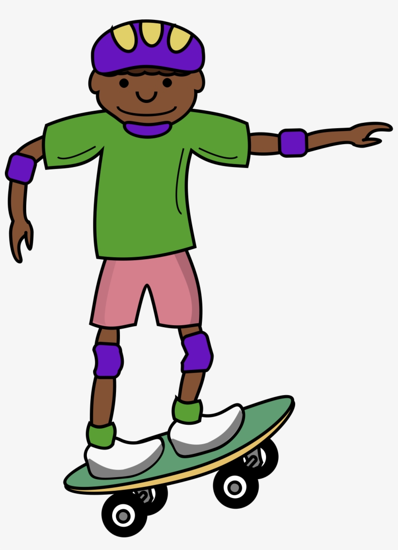 This Free Icons Png Design Of Skateboard African Kid, transparent png #126766
