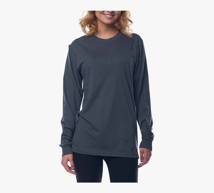 American Apparel - Long-sleeved T-shirt, transparent png #126894