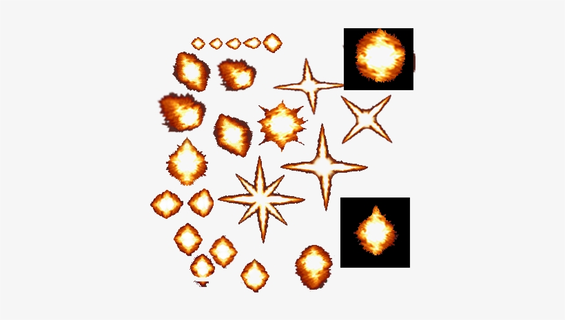 Muzzle Flash Sprite Png Image Transparent Stock - Brutal Doom Muzzle Flash, transparent png #127677