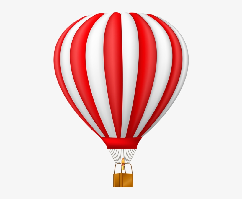Red Hot Air Balloon Transparent Png Clip Art - Hot Air Balloon Png, transparent png #127705