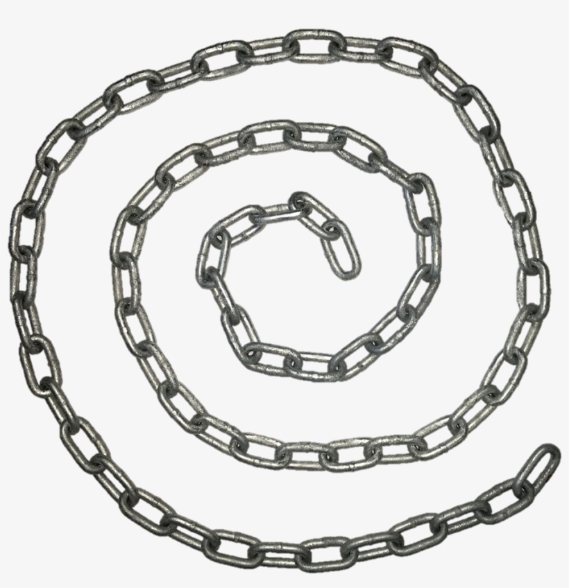 1/4" X 60" Galvanized Chain - Bracelet, transparent png #127784