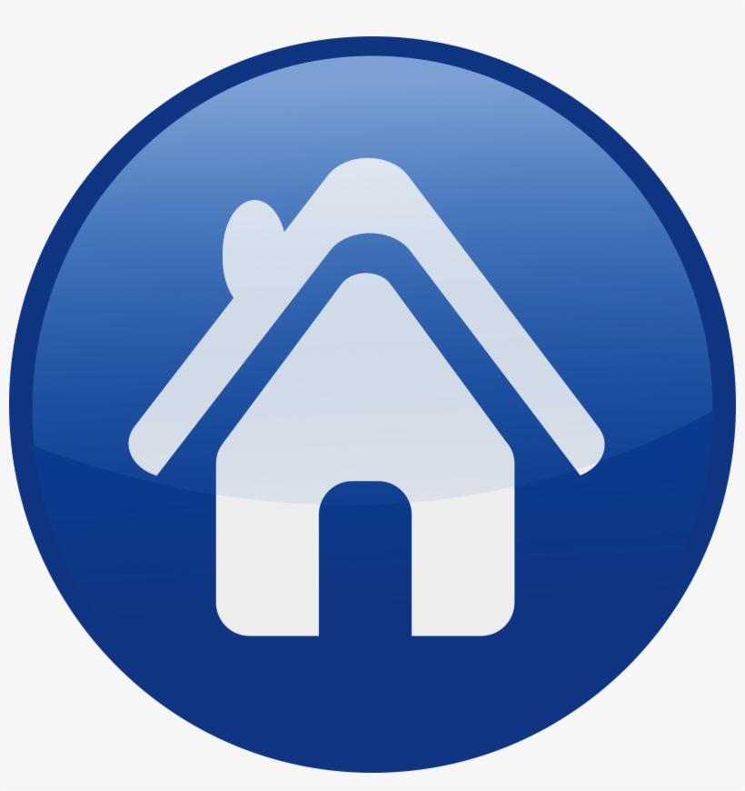 House-blue Clipart Royalty Free Library - Free Home Icon, transparent png #127881