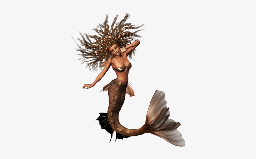Bronze-mermaid - Mermaid Png, transparent png #127978