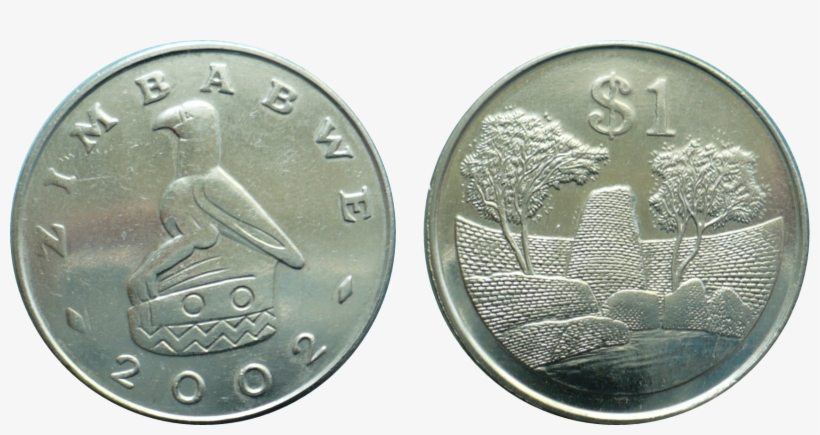 Zimbabwe 1 Dollar - Zimbabwe 10 Cent Coin, transparent png #128224