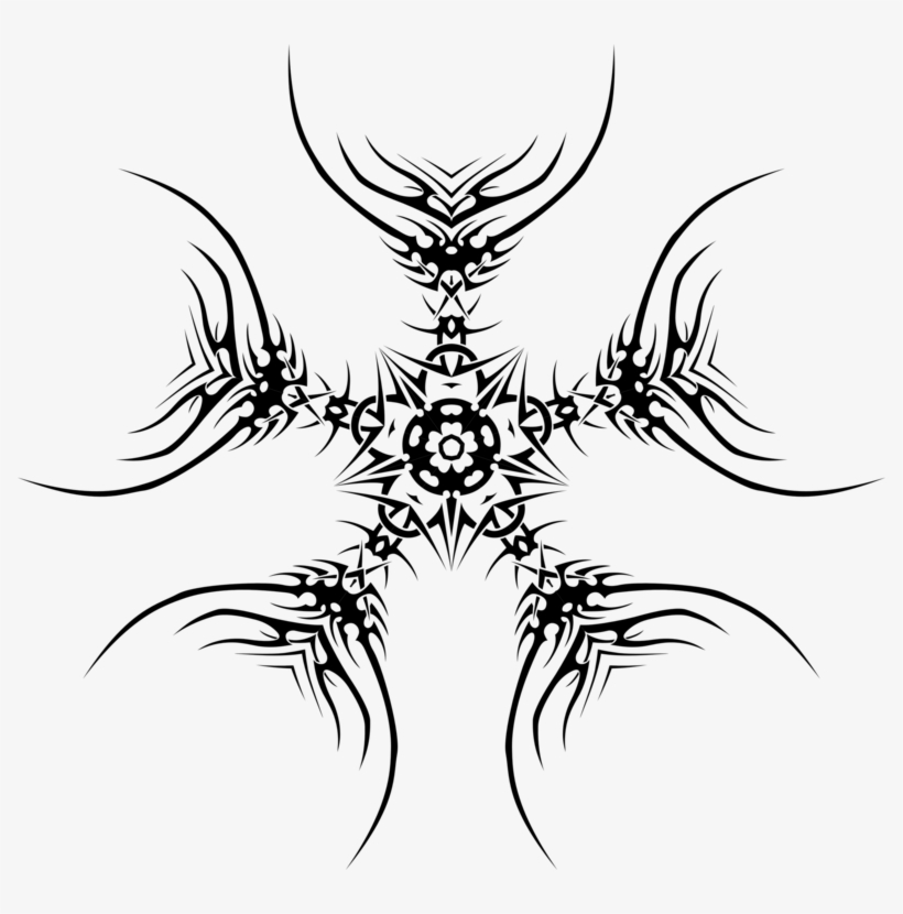 Drawing Tattoo Tribal Art Architecture - Symmetrical Tribal Designs, transparent png #128393