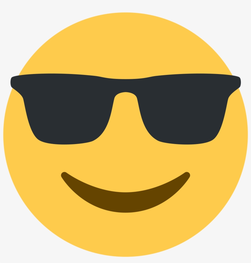Vector Sunglasses Emoji - Happy Emoji, transparent png #128395
