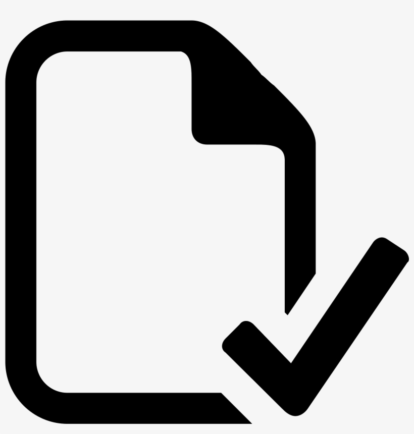 Check File Icon - Edit File Icon Png, transparent png #128489
