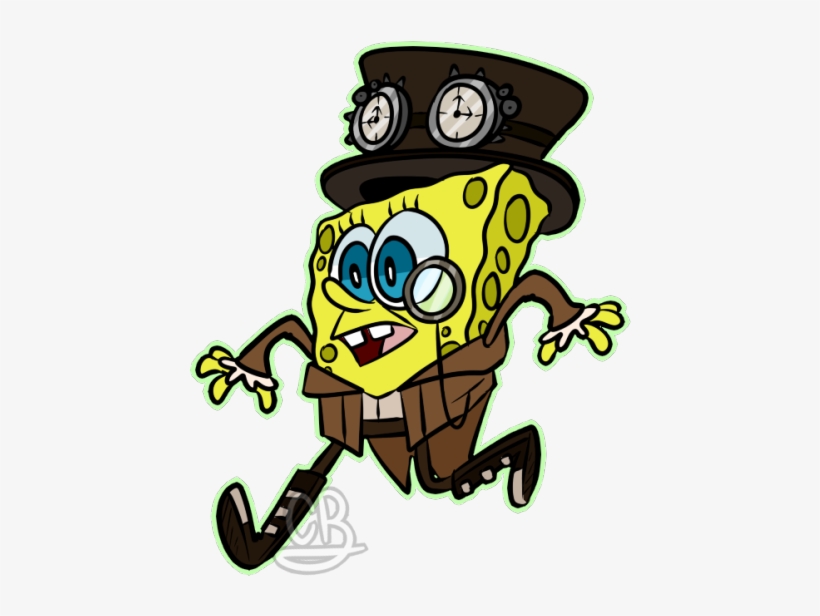 Squidward Tentacles Drawing Steampunk Cartoon Clip - Steampunk Spongebob, transparent png #128542
