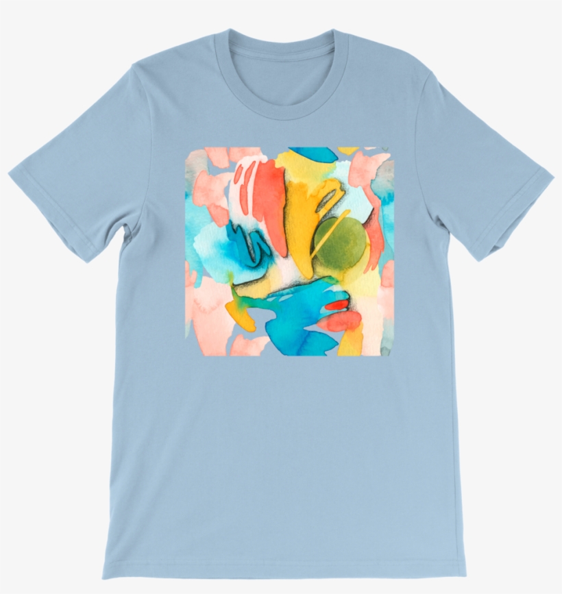 Watercolor Tee - T-shirt, transparent png #128791