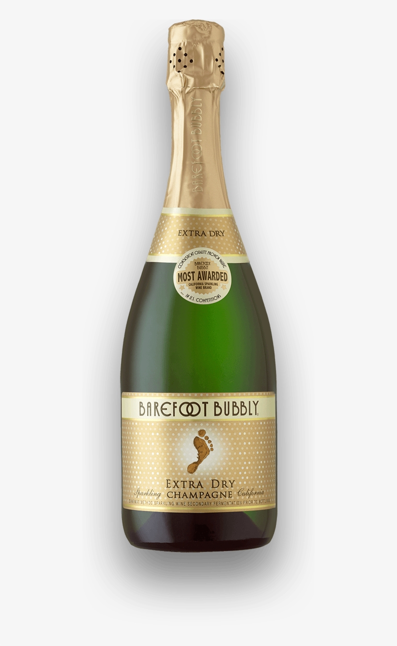 Champagne Bottle Png - Barefoot Bubbly Brut Cuvée Champagne, transparent png #128923