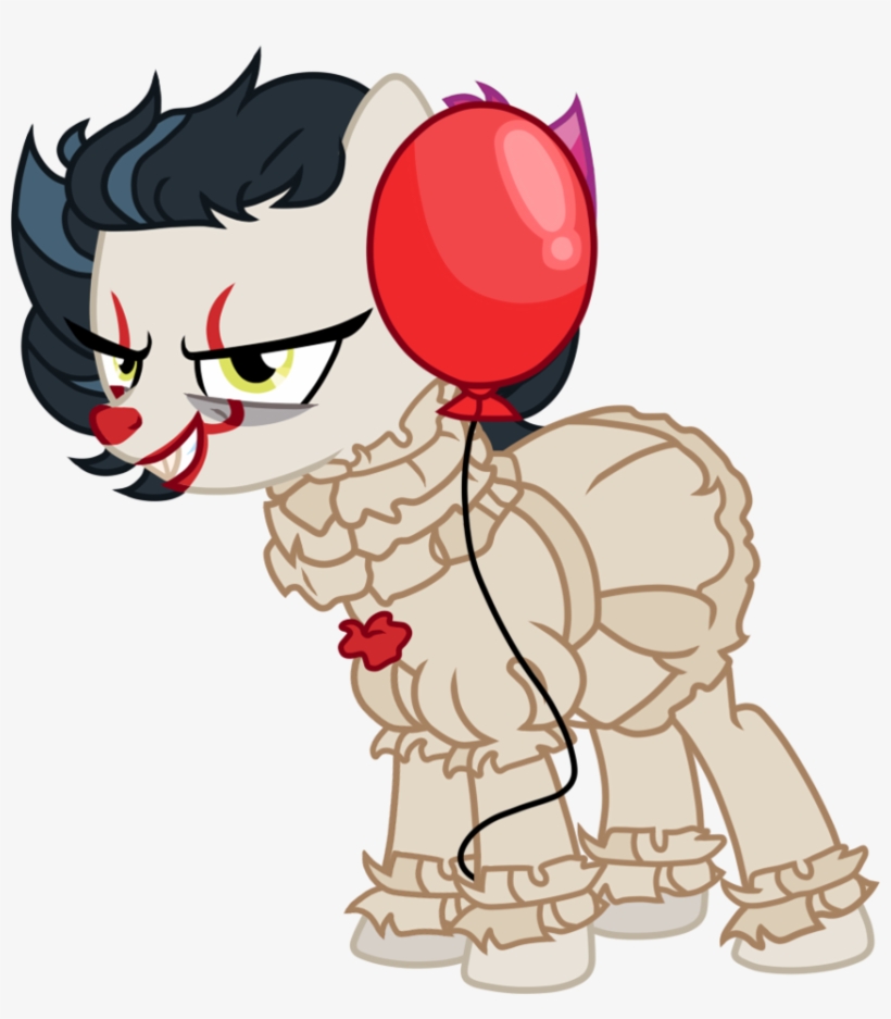 Image Library Stock Silent Nightmare Night Costume - Mlp Base Pennywise, transparent png #129002