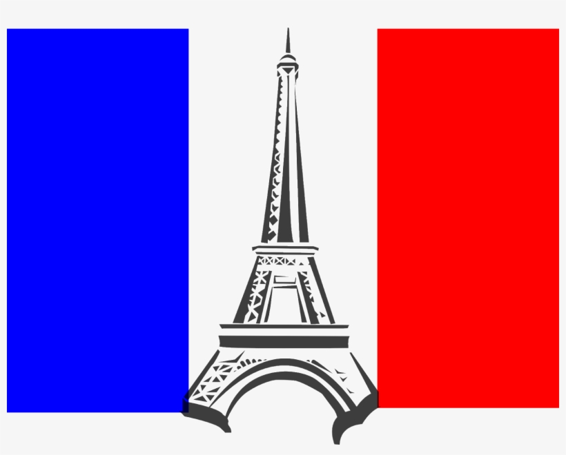 Eiffel Tower - French Flag Clipart, transparent png #129139