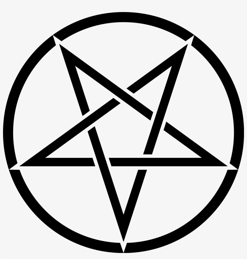 Satanic Pentagram Png Clip Library - Inverted Pentagram, transparent png #129193