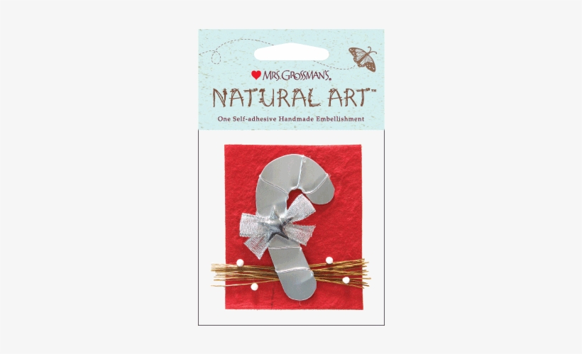 Silver Candy Cane, Stickers, Mrs - Mrs. Grossman's Natural Art-white Hydrangea, transparent png #129220