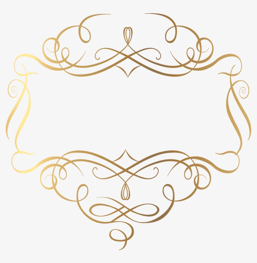 Clipart Black And White Download Gold Decoration Png - Gold Decorations Png, transparent png #129293