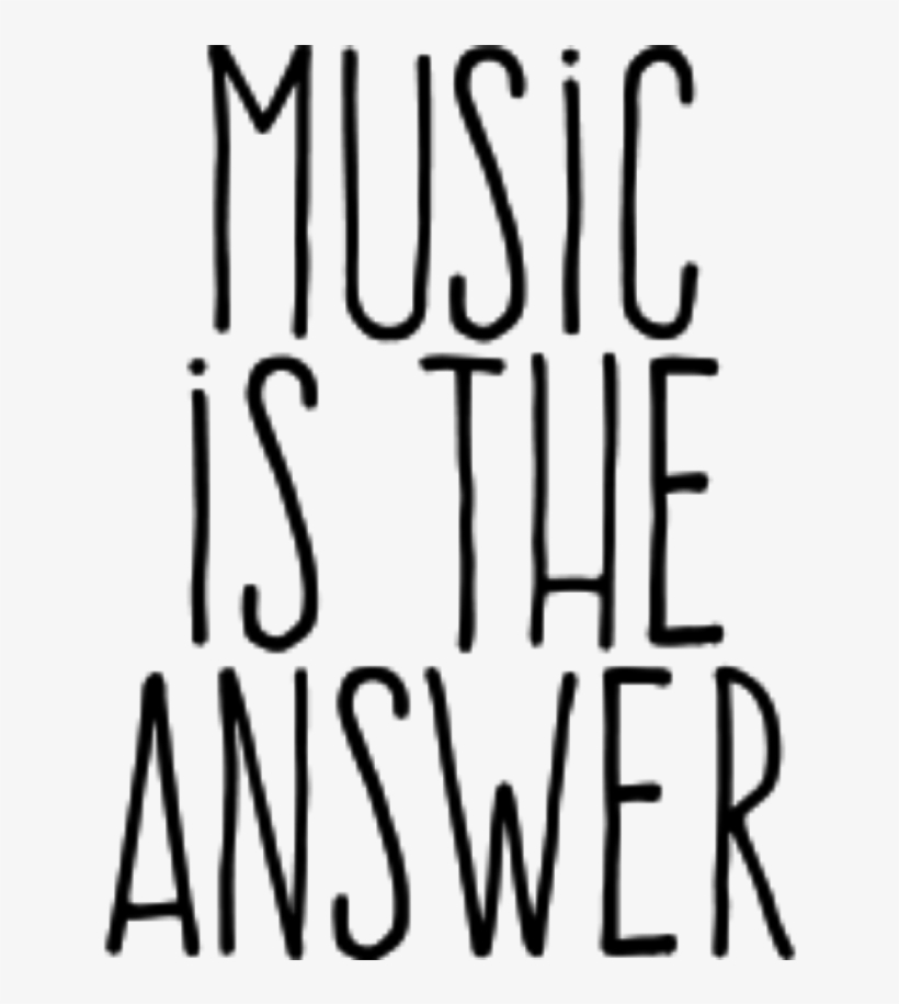 Musica Blackandwhite Black White Blackwhite - Music Is The Answer Ipad Sleeve, transparent png #129365