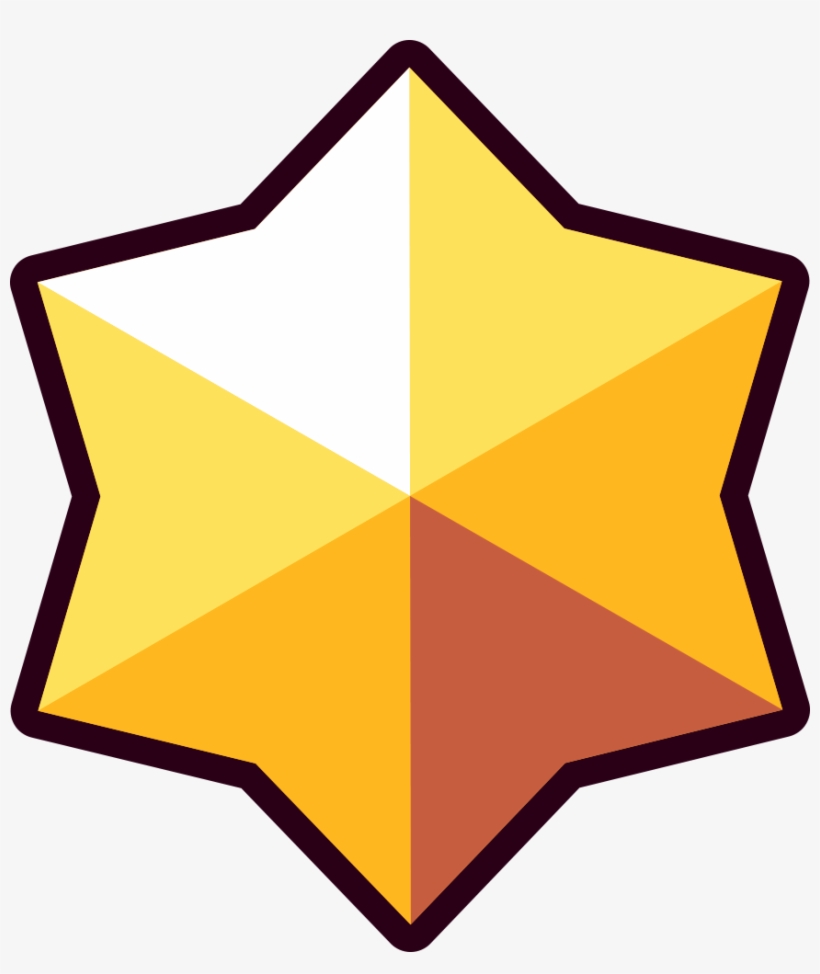 Gold Star - Brawl Stars Render Png, transparent png #129408