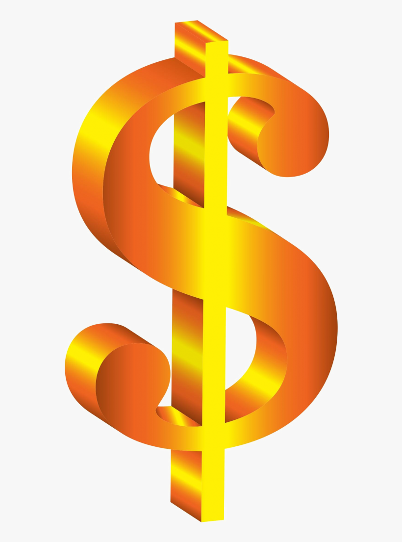 Golden Dollar Sign Png Image - Dollar Sign Clipart Transparent, transparent png #129503