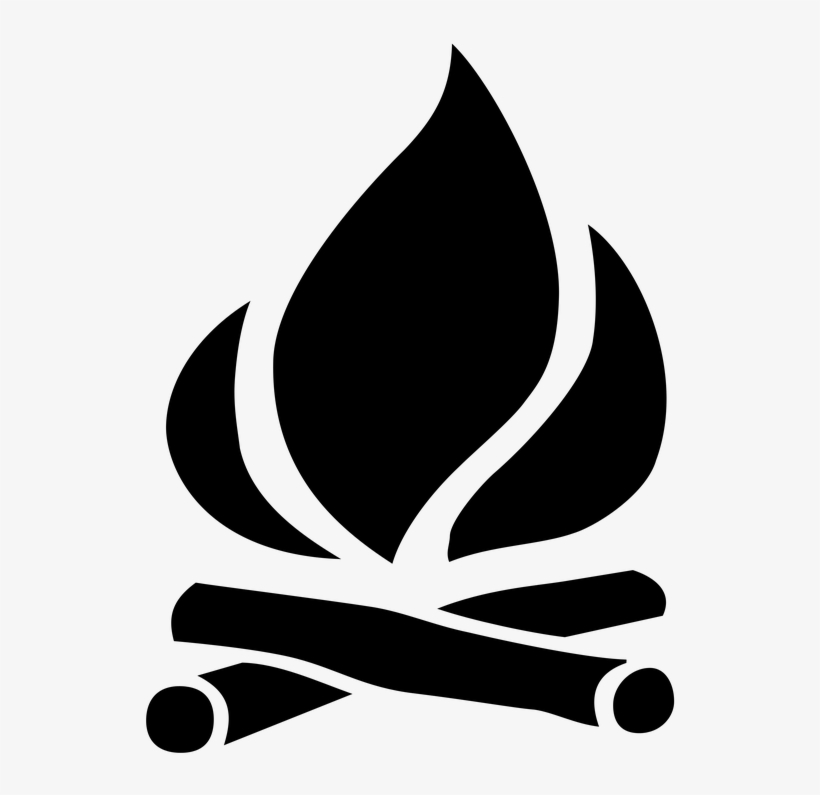 Picture Freeuse Bonfire Clipart Wooden Fire - Camp Fire Vector, transparent png #129504
