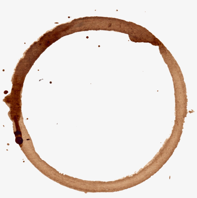 Coffee Cup Ring Png Svg Freeuse Stock - Watercolor Coffee Rings, transparent png #129677