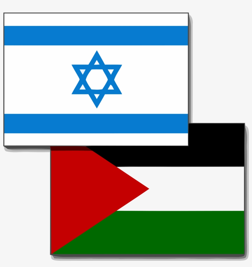 Palestine-israel Issue - Israel Palestine Flag, transparent png #1200203
