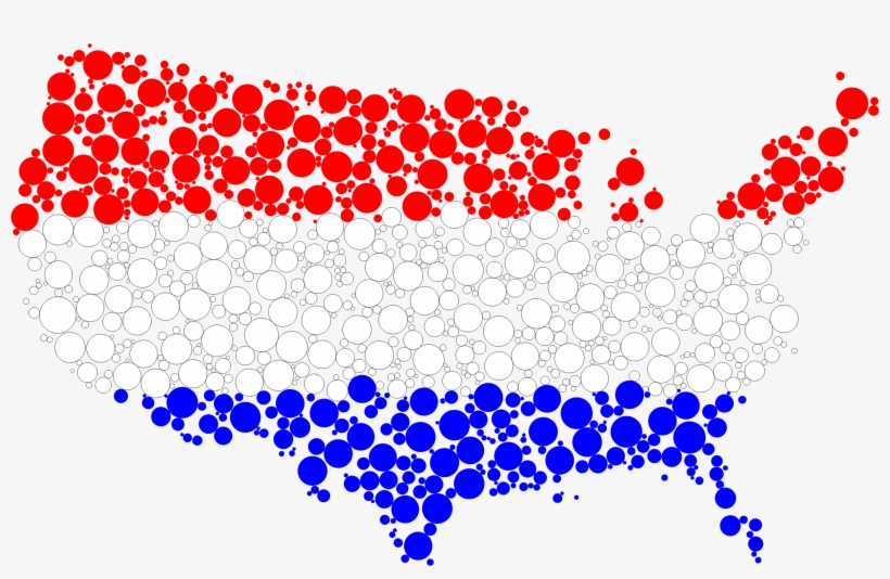 This Free Icons Png Design Of United States Flag Map, transparent png #1200522
