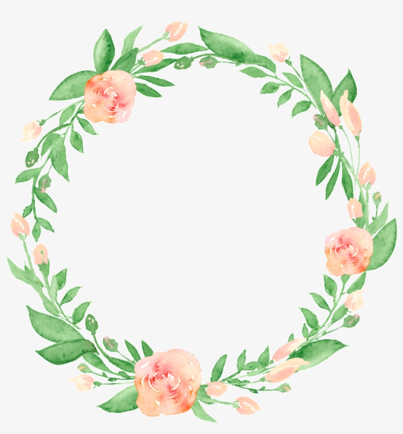 Corona Png Transparente - Watercolor Wreath Transparent Background, transparent png #1201642