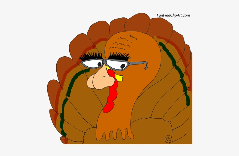 Thanksgiving Silly Turkey Clip Art - Thanksgiving Turkey With Glasses, transparent png #1201963