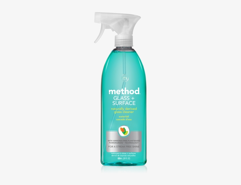 Glass Surface Cleaner - Method Glass + Surface Natural Glass Cleaner, transparent png #1202033