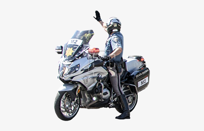 Motorcycle Cop Stopping Traffic, transparent png #1202058