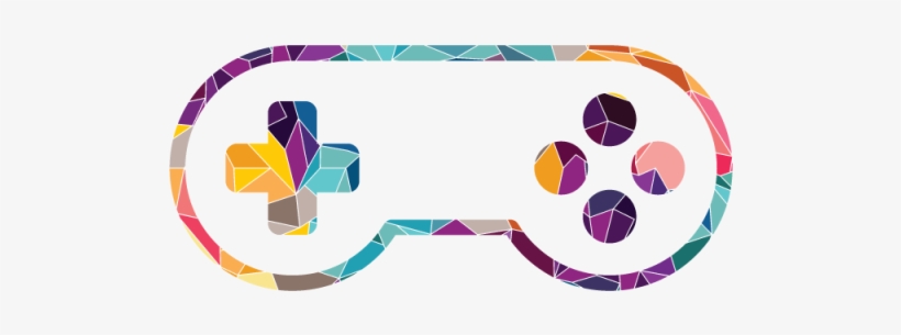 Colorful Video Game Console Joystick - Mando De Consola Dibujo, transparent png #1202061