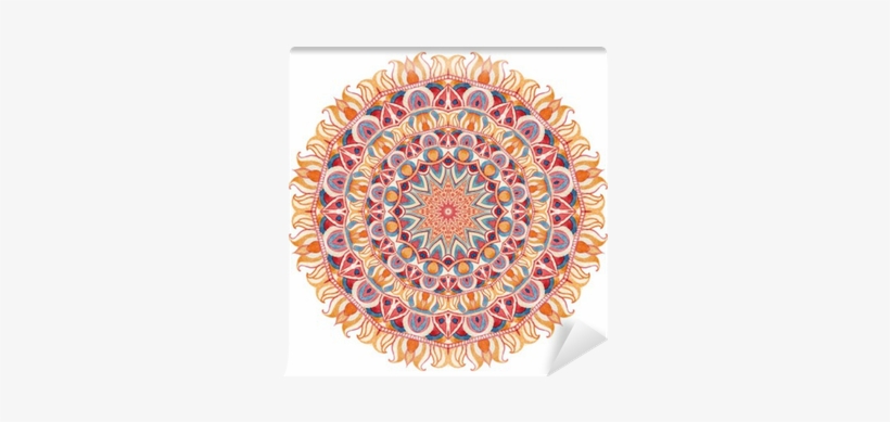 Watercolor Mandala With Sacred Geometry - Gallery Direct Watercolor Mandala I, White, transparent png #1202095