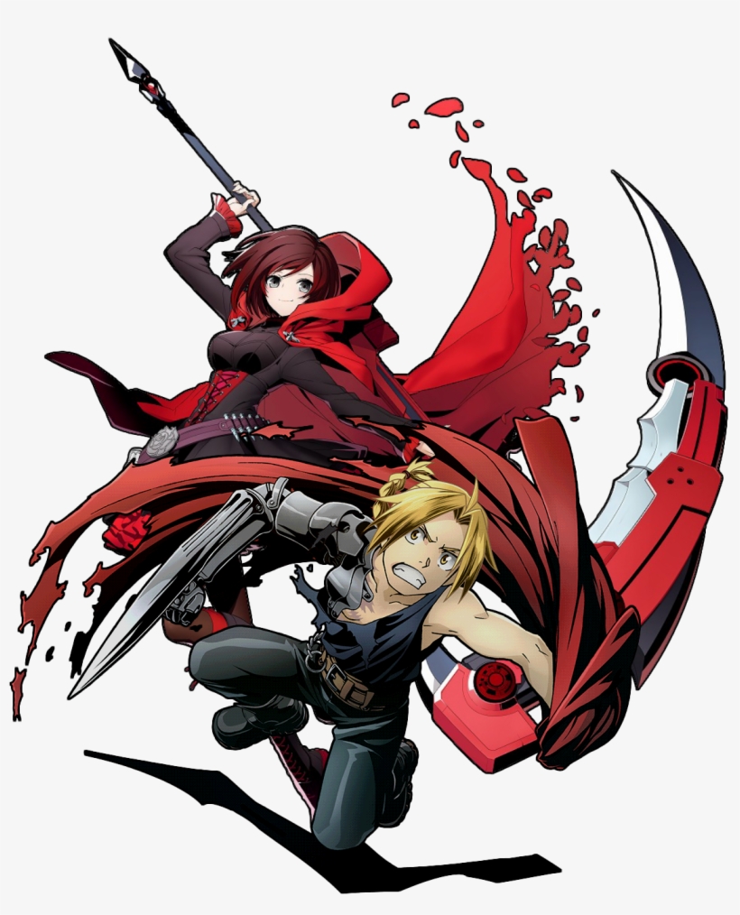 Little Red Vs - Blue Blaze Cross Tag Battle Ruby Rose, transparent png #1202685