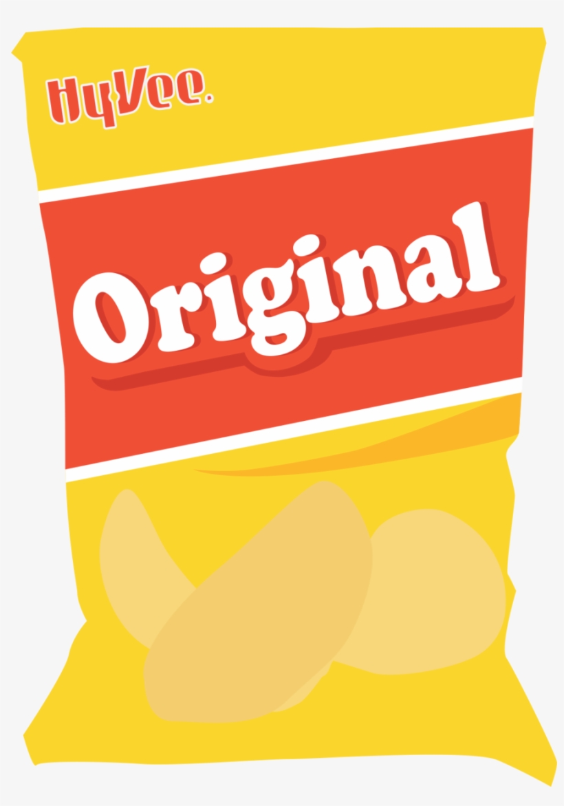 Chip Bag Png Clipart Junk Food Potato Chip Brand - Bag Of Chips No Brand, transparent png #1202935