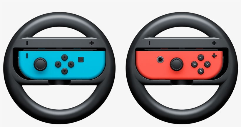 Joy-con Wheel Pair - Joy-con Wheel For Nintendo Switch - Black, transparent png #1202983