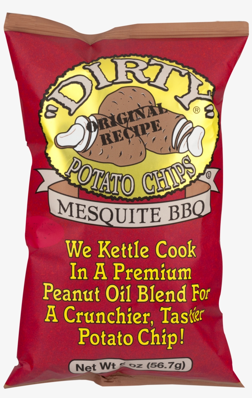 Dirty Kettle Potato Chips, Mesquite Bbq - Dirty Potato Chips, Mesquite Bbq - 2 Oz Bag, transparent png #1203094