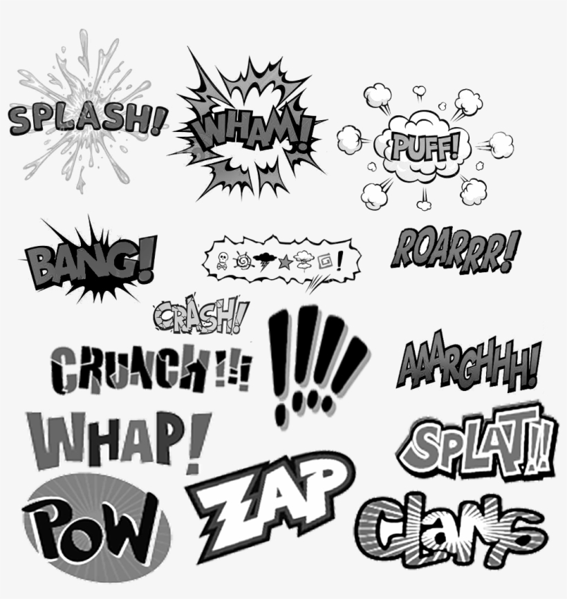 Basquiat Crown Clipart - Comic 'pow' 'splat' Wall Stickers, transparent png #1204031