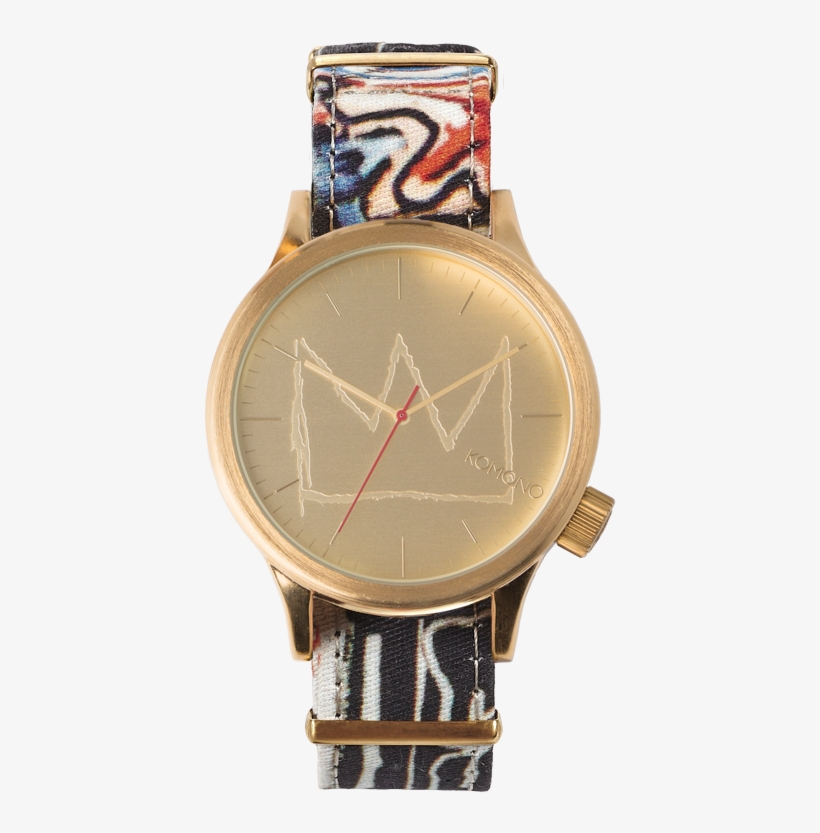 You Can Score Your Own Basquiat Timepiece At The Monar - Komono Quartz Analog Gold Tone Dial Limited Edition, transparent png #1204115