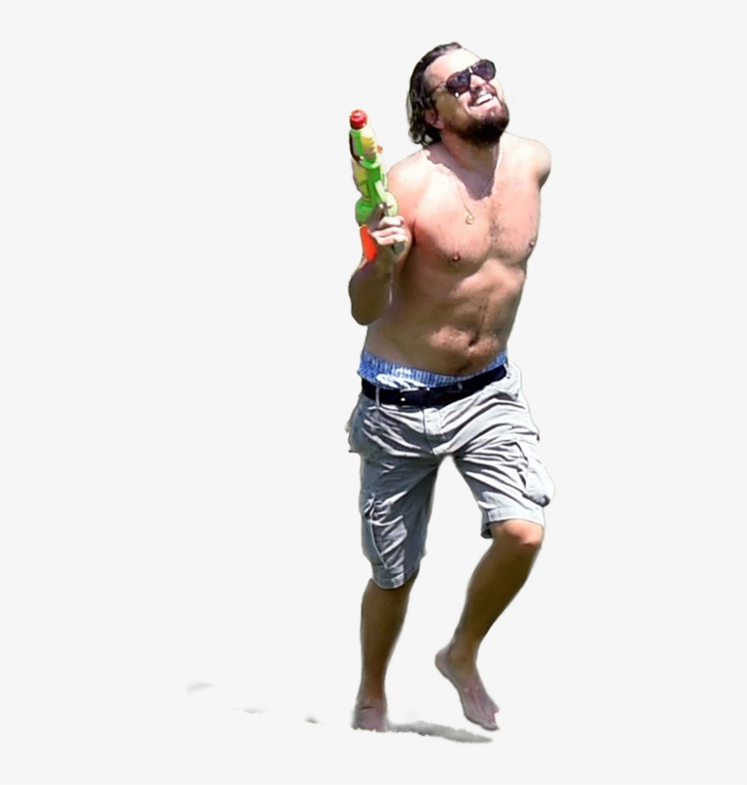 Here's A Template If You Want To Make Dicaprio Participate - Leonardo Dicaprio Funny Beach, transparent png #1204183