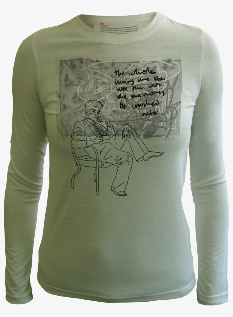 Basquiat Tee Shirt Quote By Toshi Weadmire What Do - Long-sleeved T-shirt, transparent png #1204276