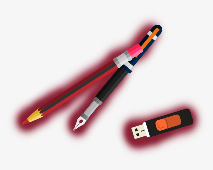 Pens - Cable, transparent png #1205012