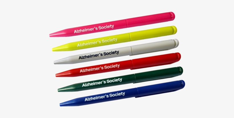 Alzheimer's Society 6 Pens Colour Set - Pencil, transparent png #1205131