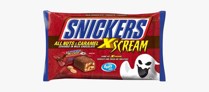 Snickers Xscream Fun Size Candy Bars 10 50 Oz Bag Great - Snickers Fun Size 10.59 Oz, transparent png #1205540